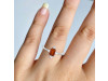 Kyanite (Orange) & White Topaz Ring KYN-RDR-2210-O.