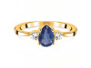 Kyanite & White Topaz Ring KYN-RDR-2213.
