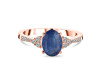 Kyanite & White Topaz Ring KYN-RDR-2219.