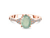 Kyanite (Green) & White Topaz Ring KYN-RDR-2219-G.