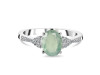 Kyanite (Green) & White Topaz Ring KYN-RDR-2219-G.