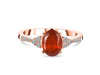 Kyanite (Orange) & White Topaz Ring KYN-RDR-2219-O.