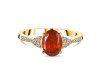 Kyanite (Orange) & White Topaz Ring KYN-RDR-2219-O.