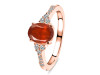 Kyanite (Orange) & White Topaz Ring KYN-RDR-2219-O.
