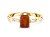Kyanite (Orange) & White Topaz Ring KYN-RDR-2251-O.