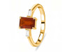 Kyanite (Orange) & White Topaz Ring KYN-RDR-2251-O.