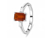 Kyanite (Orange) & White Topaz Ring KYN-RDR-2251-O.