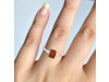 Kyanite (Orange) & White Topaz Ring KYN-RDR-2251-O.