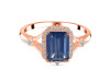 Kyanite & White Topaz Ring KYN-RDR-2252.