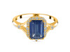 Kyanite & White Topaz Ring KYN-RDR-2252.