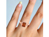 Kyanite (Orange) & White Topaz Ring KYN-RDR-2252-O.