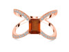 Kyanite (Orange) & White Topaz Ring KYN-RDR-2293-O.