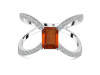 Kyanite (Orange) & White Topaz Ring KYN-RDR-2293-O.