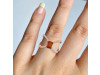 Kyanite (Orange) & White Topaz Ring KYN-RDR-2293-O.