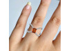 Kyanite (Orange) & White Topaz Ring KYN-RDR-2293-O.