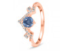Kyanite & White Topaz Ring KYN-RDR-2296.