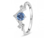 Kyanite & White Topaz Ring KYN-RDR-2296.