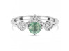 Kyanite (Green) & White Topaz Ring KYN-RDR-2296-G.