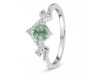 Kyanite (Green) & White Topaz Ring KYN-RDR-2296-G.
