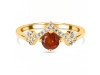 Kyanite (Orange) & White Topaz Ring KYN-RDR-2296-O.