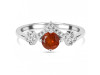 Kyanite (Orange) & White Topaz Ring KYN-RDR-2296-O.