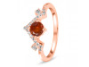 Kyanite (Orange) & White Topaz Ring KYN-RDR-2296-O.