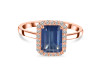 Kyanite & White Topaz Ring KYN-RDR-2302.
