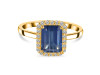 Kyanite & White Topaz Ring KYN-RDR-2302.