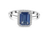 Kyanite & White Topaz Ring KYN-RDR-2302.
