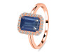 Kyanite & White Topaz Ring KYN-RDR-2302.