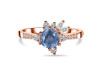 Kyanite & White Topaz Ring KYN-RDR-2406.