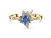 Kyanite & White Topaz Ring KYN-RDR-2406.