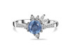 Kyanite & White Topaz Ring KYN-RDR-2406.