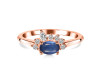 Kyanite & White Topaz Ring KYN-RDR-2418.