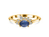 Kyanite & White Topaz Ring KYN-RDR-2418.