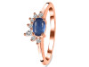Kyanite & White Topaz Ring KYN-RDR-2418.