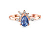 Kyanite & White Topaz Ring KYN-RDR-2431.