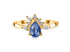 Kyanite & White Topaz Ring KYN-RDR-2431.