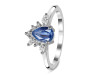 Kyanite & White Topaz Ring KYN-RDR-2431.