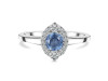 Kyanite & White Topaz Ring KYN-RDR-2504.