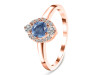 Kyanite & White Topaz Ring KYN-RDR-2504.