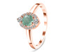 Kyanite (Green) & White Topaz Ring KYN-RDR-2504-G.