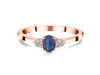 Kyanite & White Topaz Ring KYN-RDR-2542.