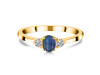 Kyanite & White Topaz Ring KYN-RDR-2542.
