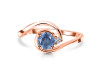 Kyanite & White Topaz Ring KYN-RDR-2622.