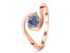 Kyanite & White Topaz Ring KYN-RDR-2622.