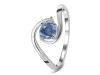 Kyanite & White Topaz Ring KYN-RDR-2622.
