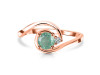 Kyanite (Green) & White Topaz Ring KYN-RDR-2622-G.