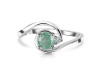 Kyanite (Green) & White Topaz Ring KYN-RDR-2622-G.