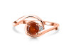 Kyanite (Orange) & White Topaz Ring KYN-RDR-2622-O.
